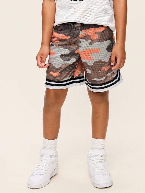 Knee Length Mesh Basketball Shorts for Boys