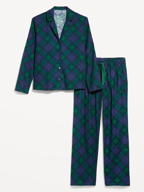 PYJAMA EN FLANELLE À MOTIF POUR FEMME