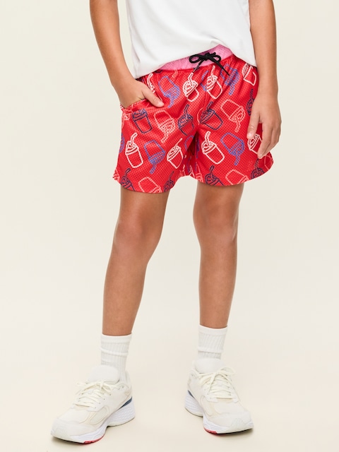 BERMUDA DE BASKETBALL EN MAILLE À MOTIF POUR GARÇON