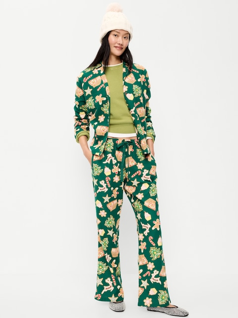 PYJAMA EN FLANELLE À MOTIF POUR FEMME