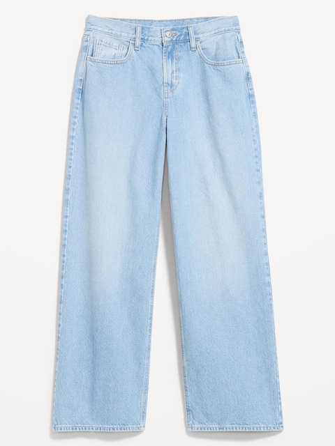 Curvy Mid-Rise Wow Baggy Wide-Leg Jeans