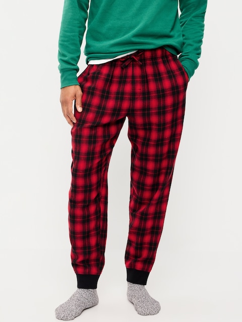Flannel Pajama Joggers for Men