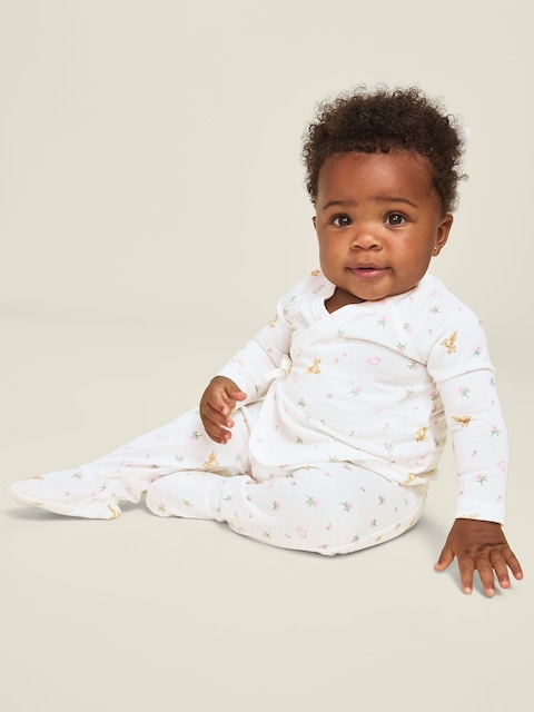 Old Navy x Disney Bambi Wrap-Front Top and Footed Pants Set for Baby