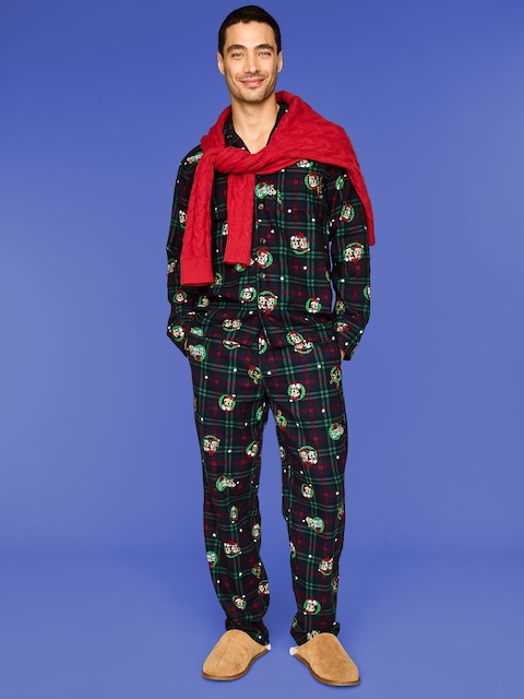 Old Navy x Disney Flannel Pajama Set for Men