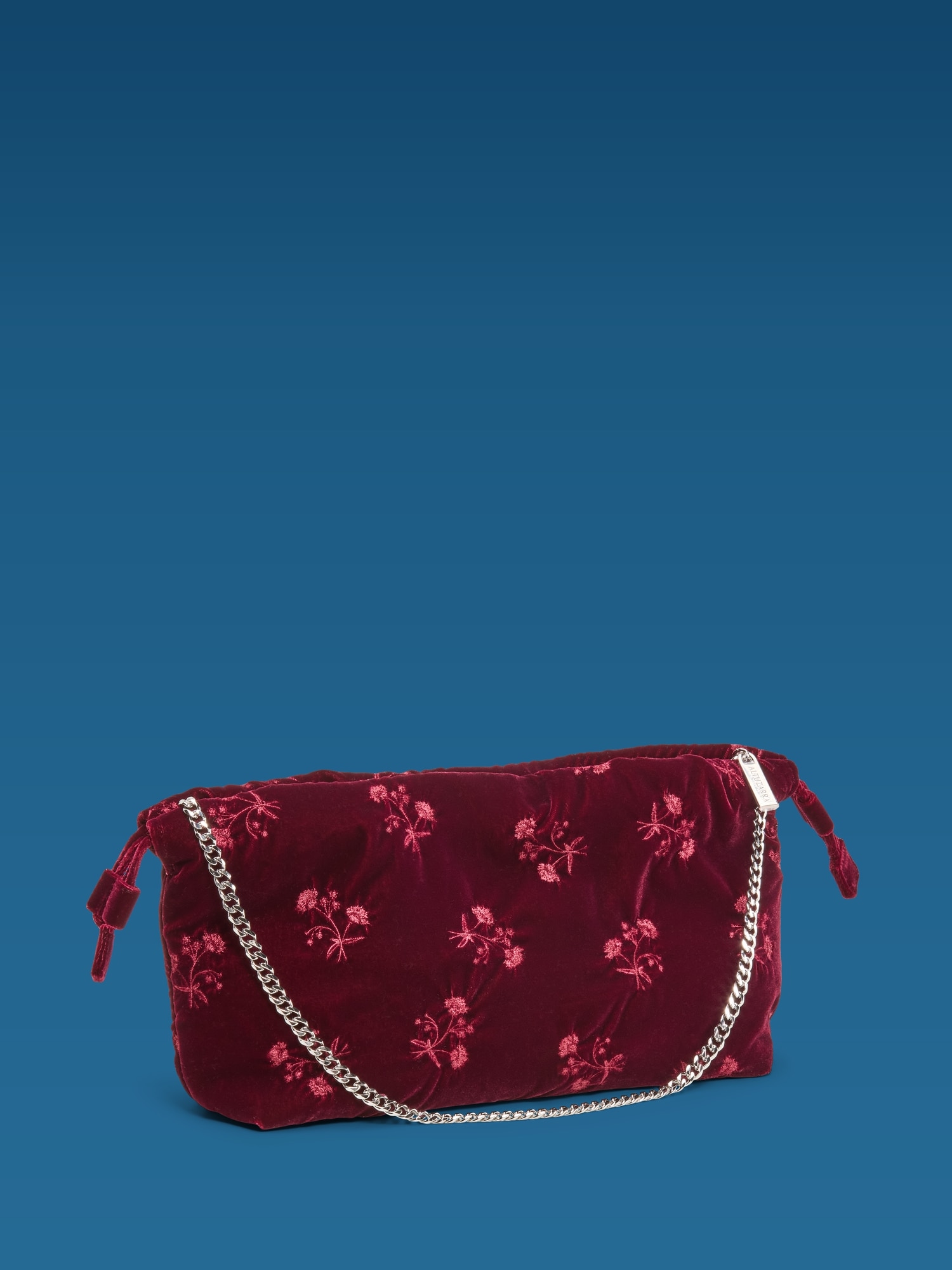 Old Navy x Altuzarra Velvet Drawstring Baguette Bag