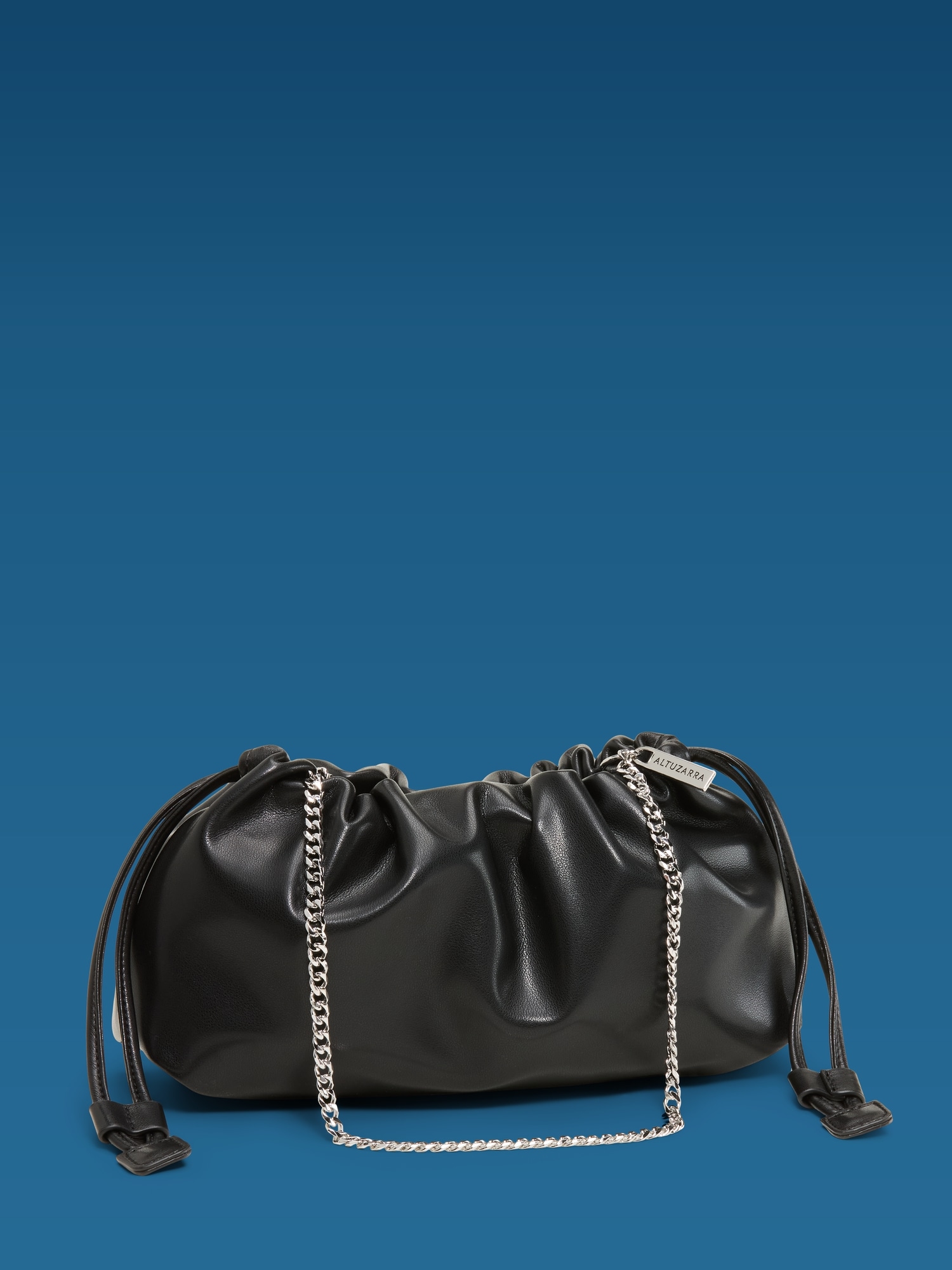 Old Navy x Altuzarra Vegan Leather Drawstring Baguette Bag