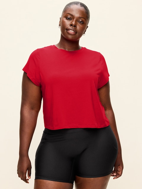 T-SHIRT EN JERSEY À MANCHES COURTES
