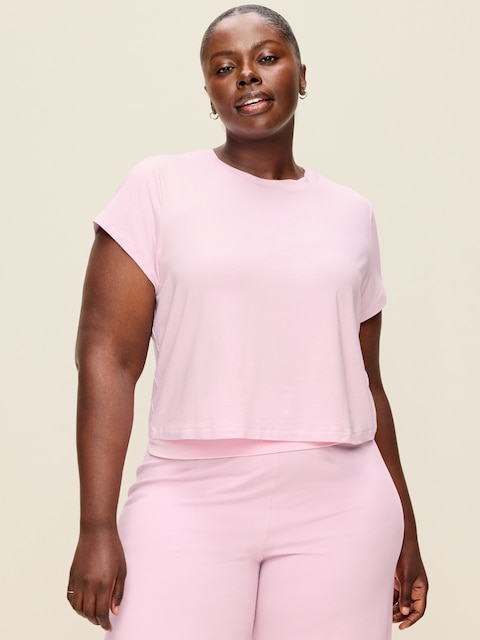 T-SHIRT EN JERSEY À MANCHES COURTES