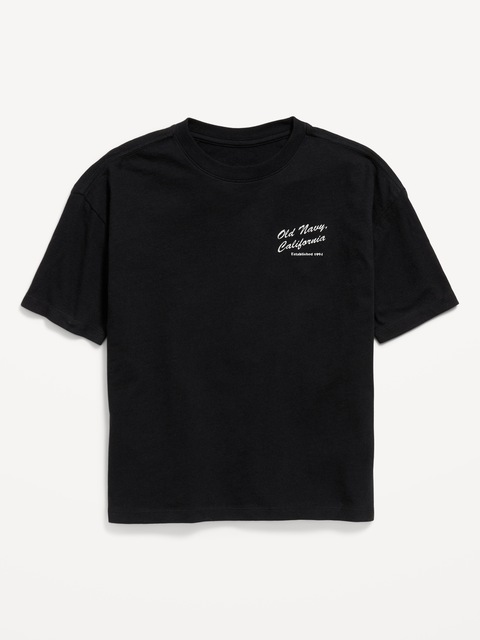 T-SHIRT SURDIMENSIONNÉ À LOGO À MANCHES COURTES ET À IMPRIMÉ POUR GARÇON