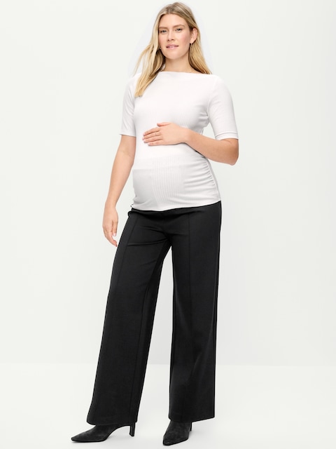 Maternity Over-the-Bump Stevie Wide-Leg Pants