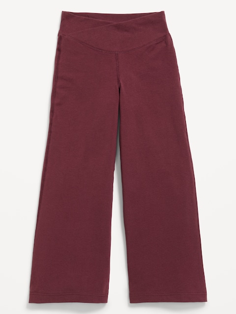 High-Waisted PowerChill Crossover Wide-Leg Pants for Girls