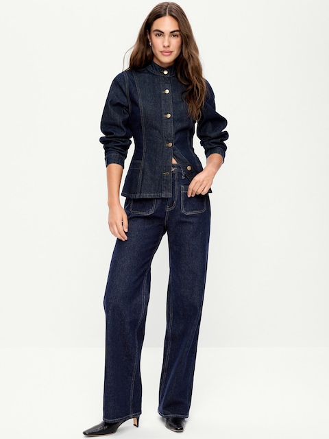 Extra High-Waisted Wide-Leg Jeans