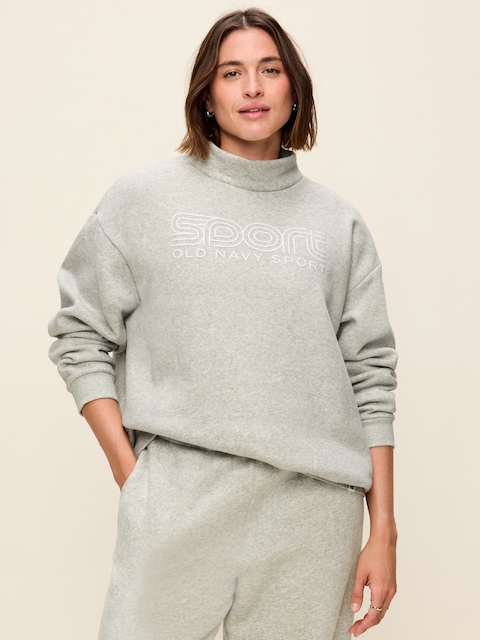Baseline Fleece Mock-Neck Sweater