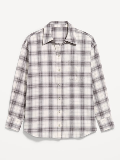 CHEMISIER BOYFRIEND SURDIMENSIONNÉ EN FLANELLE