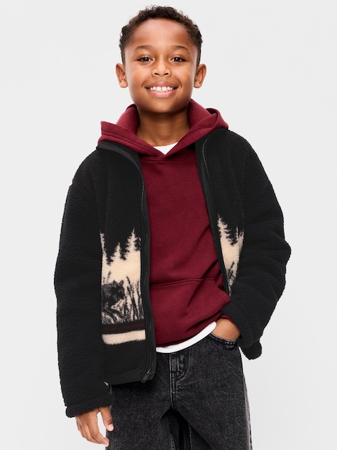 Sherpa Full-Zip Jacket for Boys