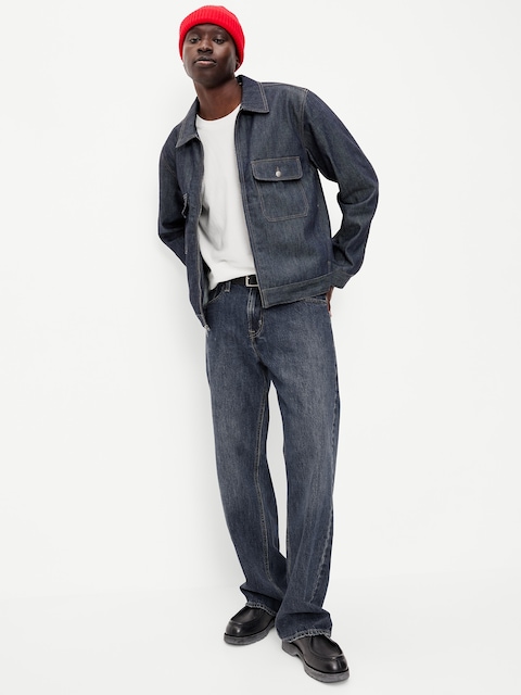 VESTE UTILITAIRE EN DENIM BRUT