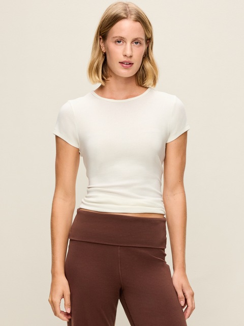 CloudLite Crew-Neck Ribbed T-Shirt