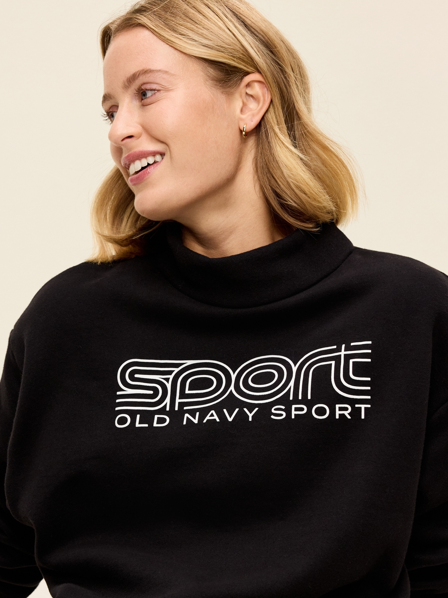 Baseline Fleece Mock-Neck Sweater