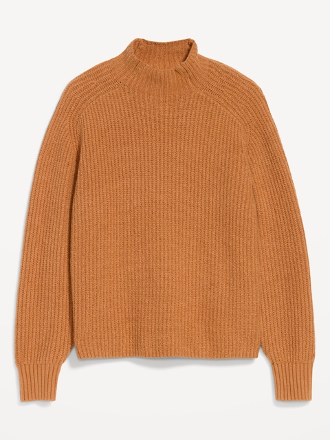 SoSoft Mock-Neck Shaker Sweater