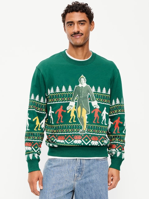 CHANDAIL RAS DU COU EN COTON OUATÉ ELF™