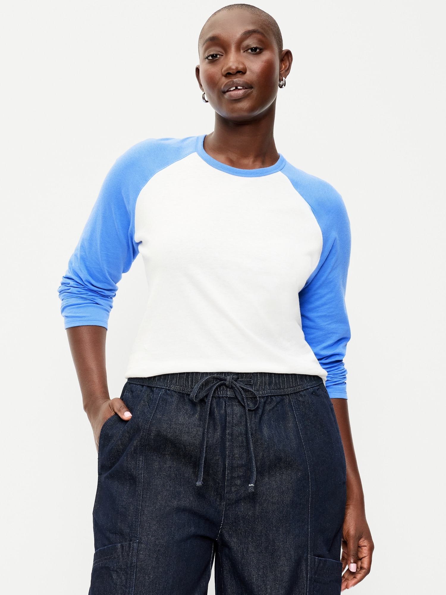 EveryWear Long-Sleeve Raglan Baseball T-Shirt