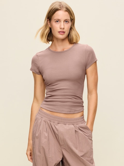 CloudLite Crew-Neck Ribbed T-Shirt