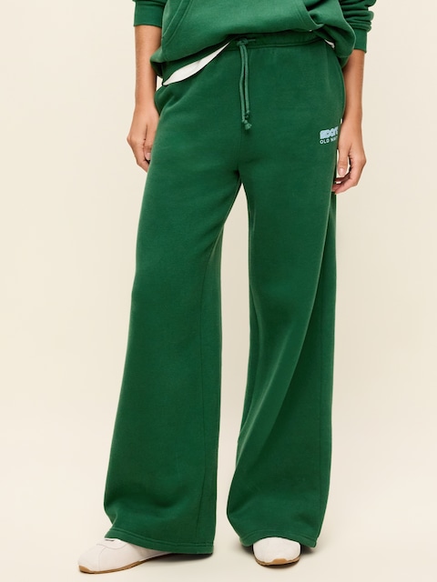 Mid-Rise Baseline Fleece Wide-Leg Sweatpants