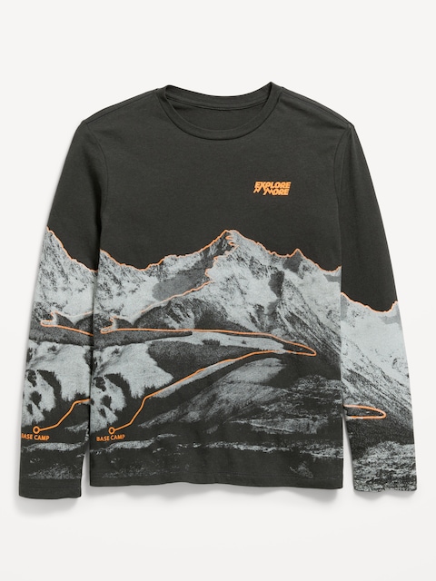 T-SHIRT À IMPRIMÉ À MANCHES LONGUES POUR GARÇON