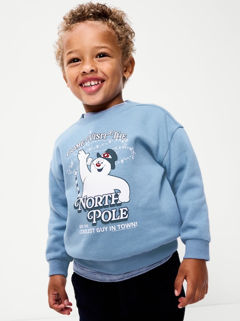 CHANDAIL EN COTON OUATÉ SURDIMENSIONNÉ À IMPRIMÉ FROSTY THE SNOWMAN™ UNISEXE POUR TOUT-PETIT