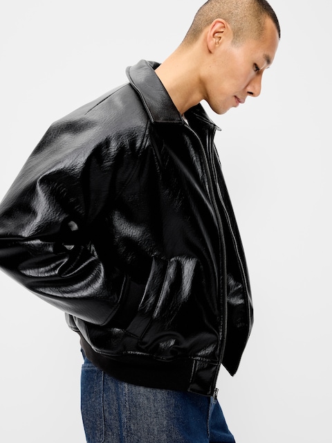 Faux-Leather Jacket