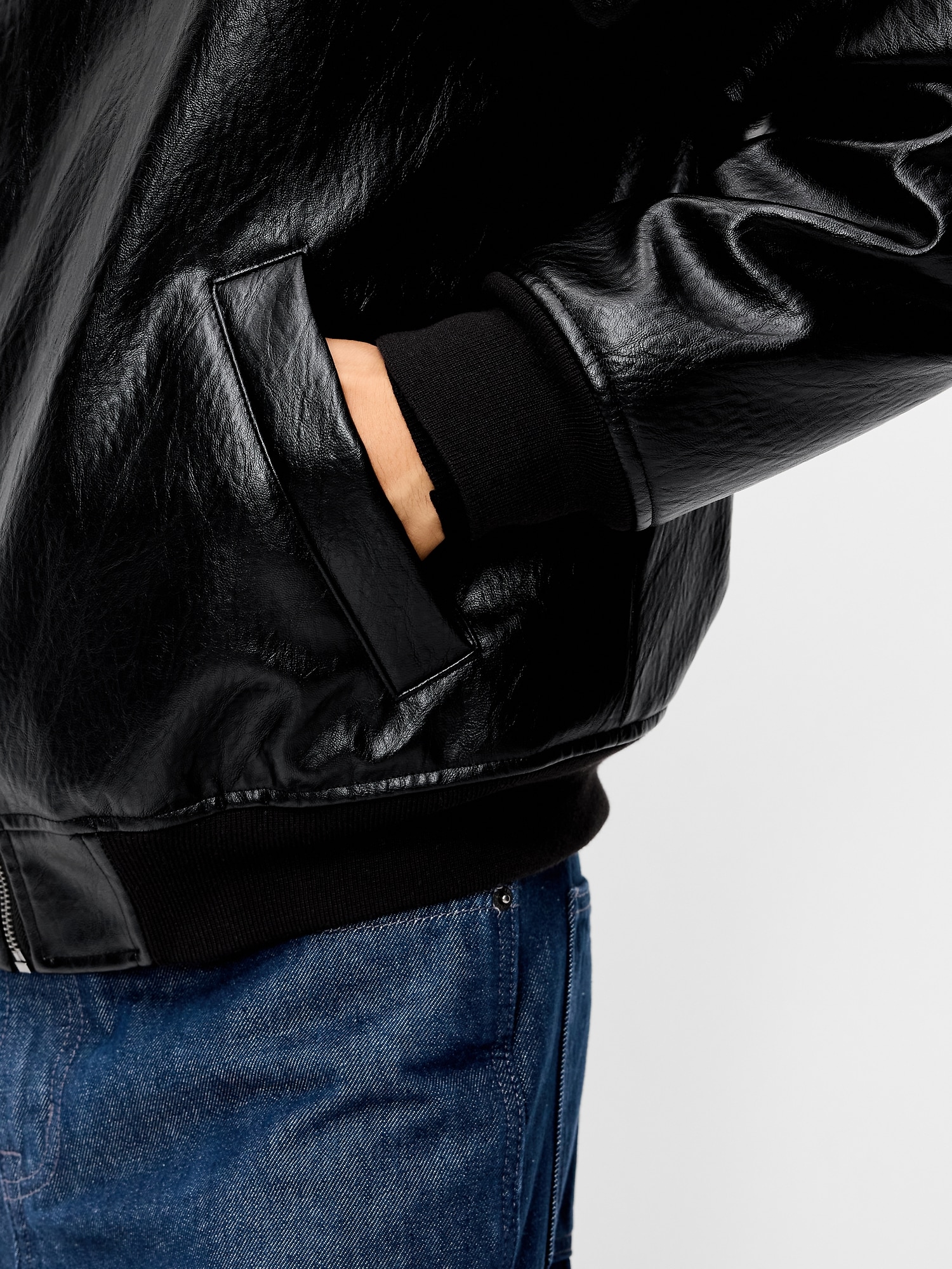 Faux-Leather Jacket