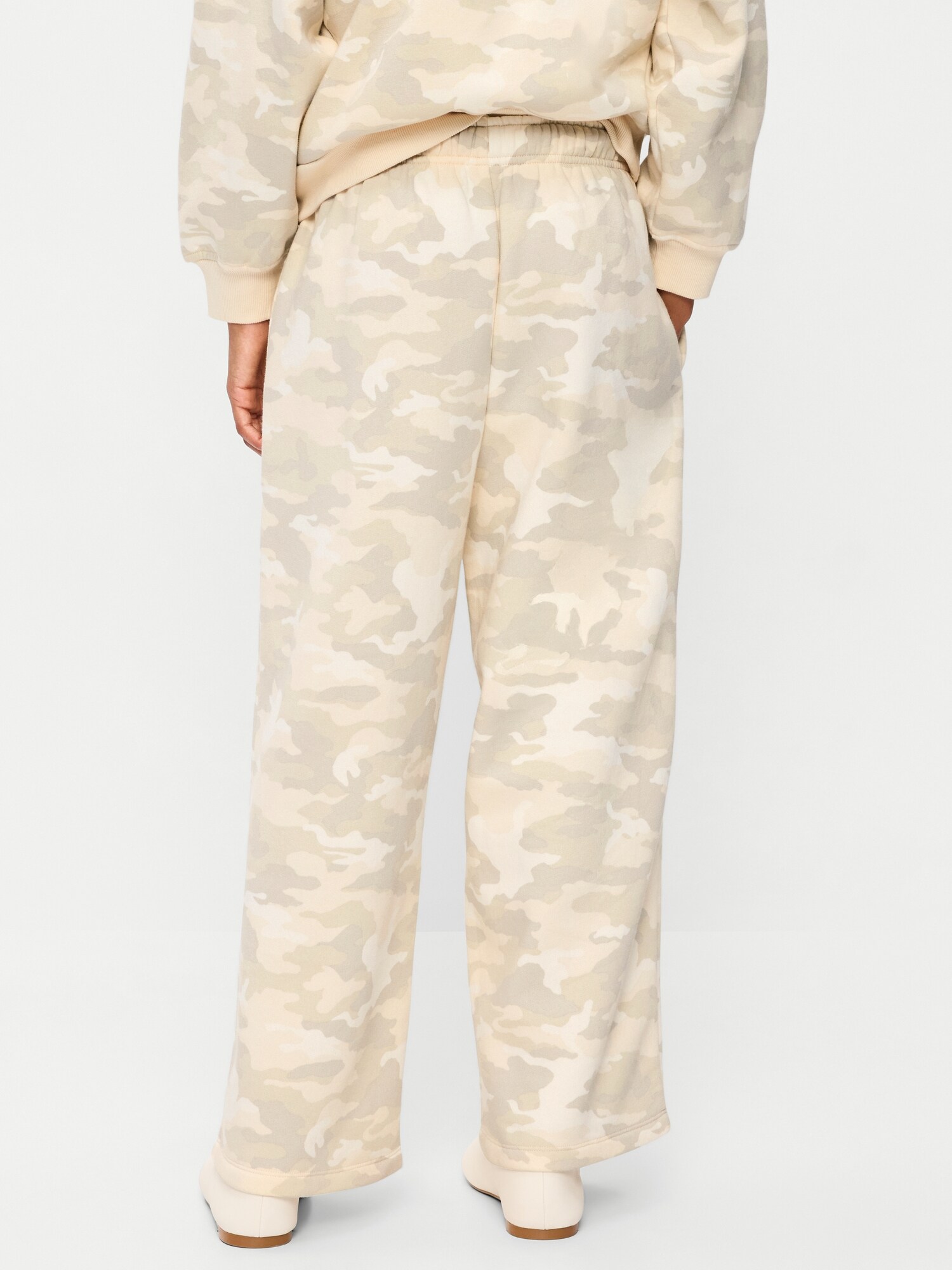 Mid-Rise Baggy Wide-Leg Sweatpants for Girls