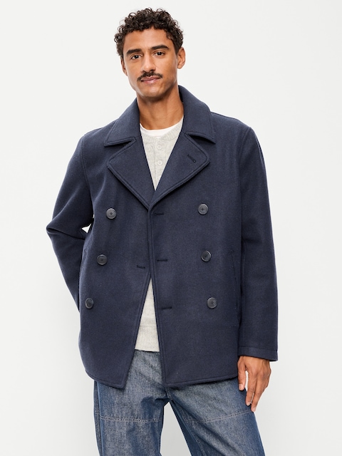 Double-Breasted Classic Peacoat