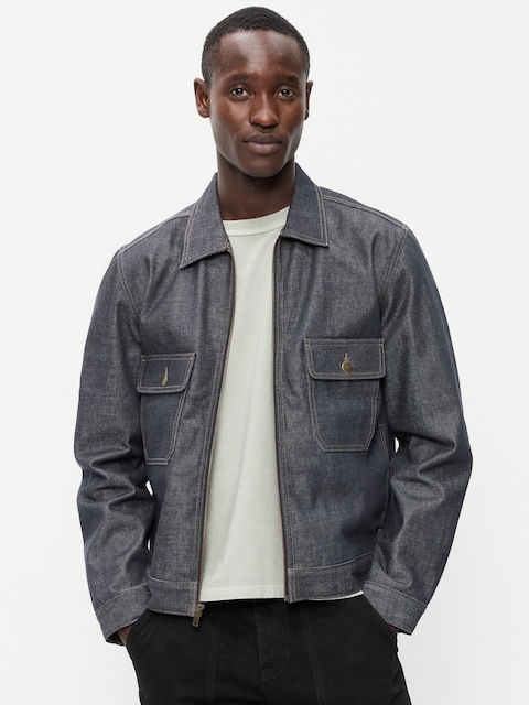 Raw Denim Utility Jacket