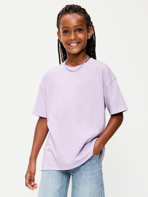 Oversized Short-Sleeve T-Shirt for Girls