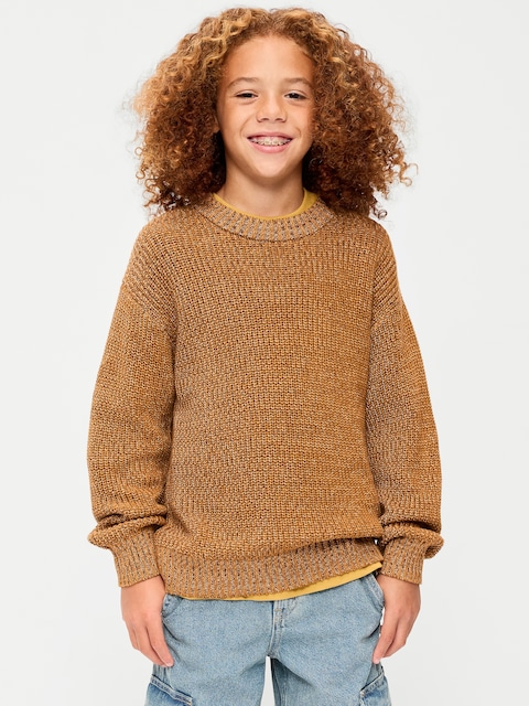 Oversized Crew-Neck Sweater for Boys
