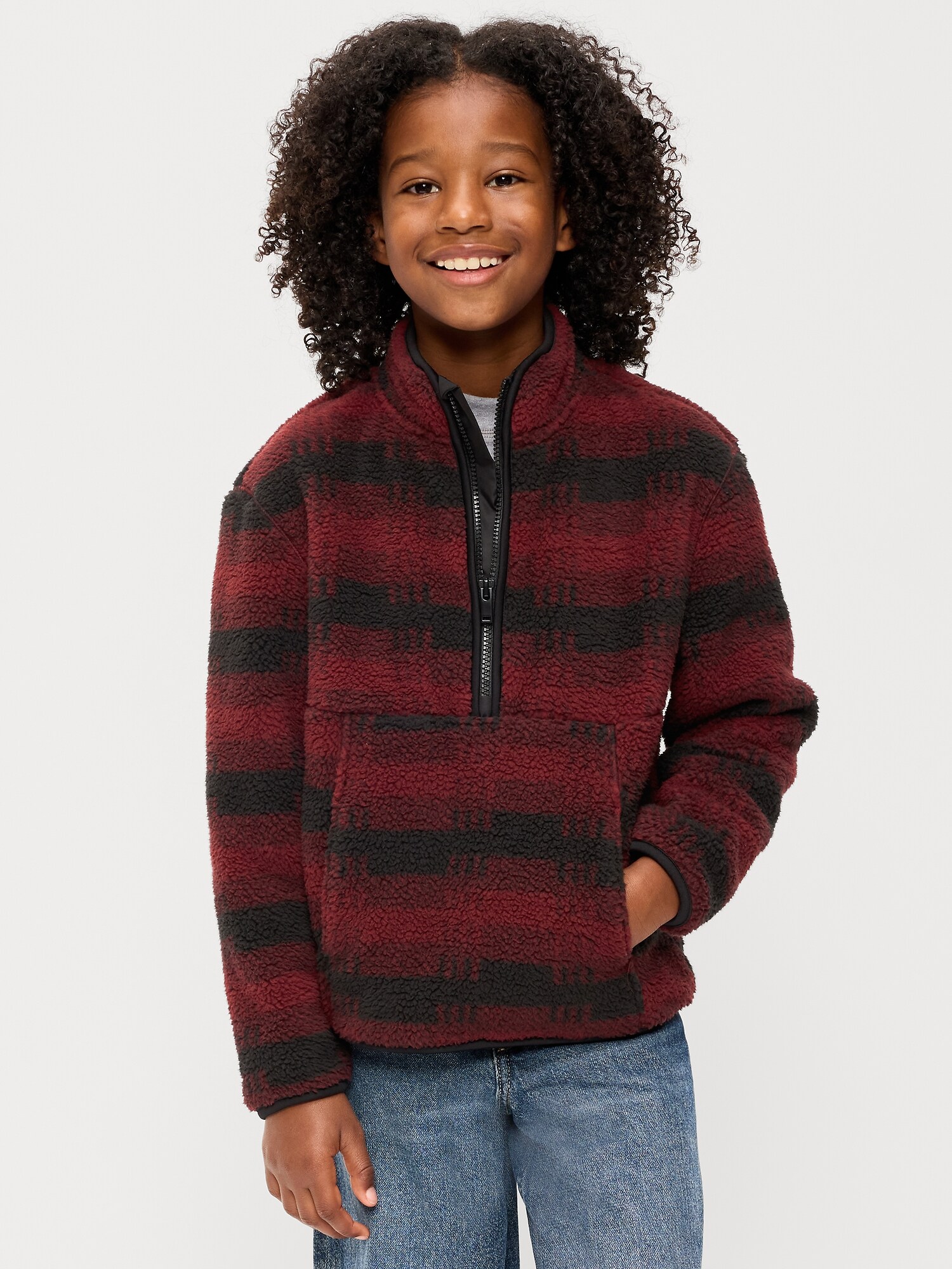 Sherpa Half-Zip Pullover for Boys
