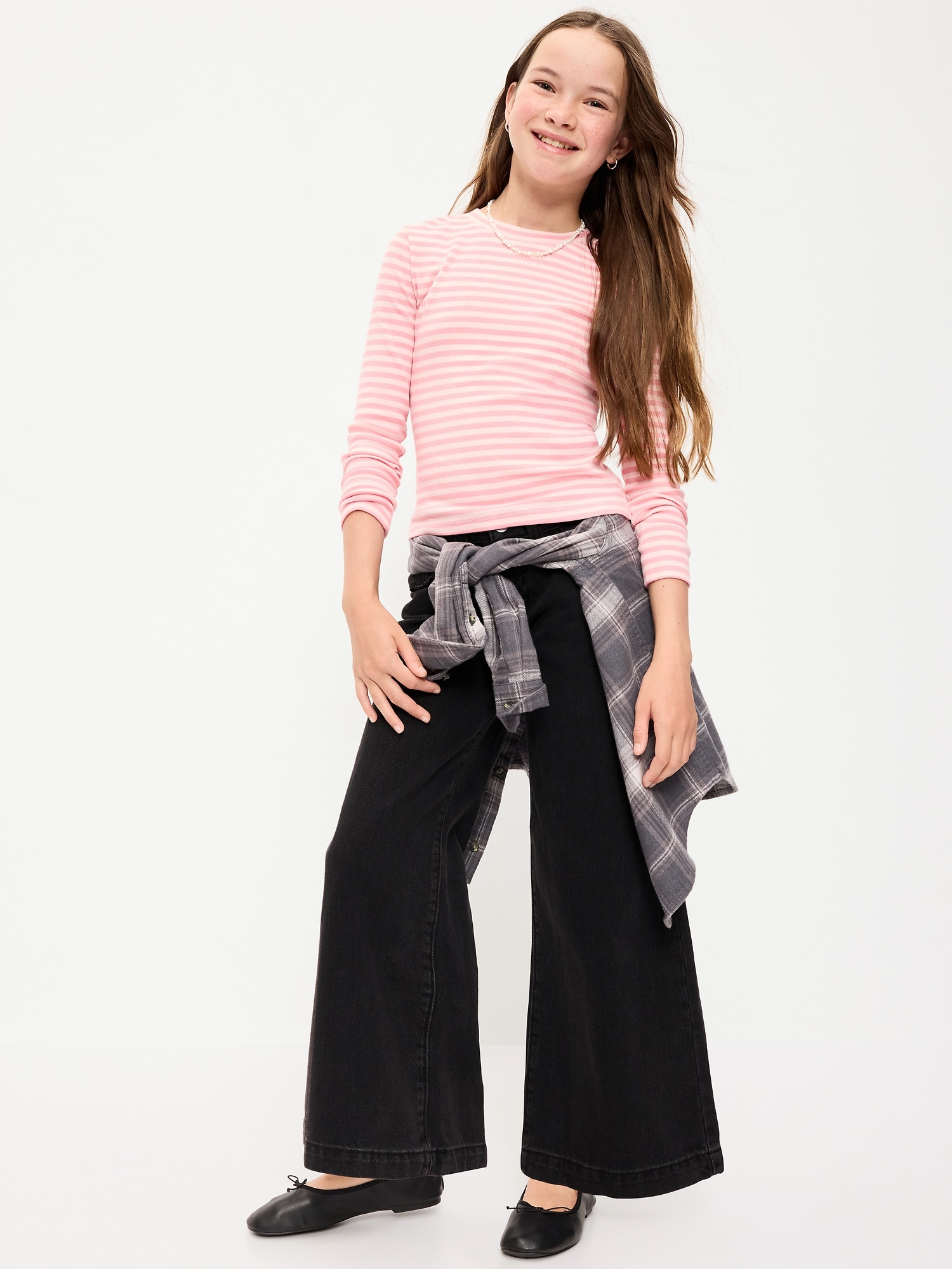 Low-Rise Super Baggy Wide-Leg Jeans for Girls