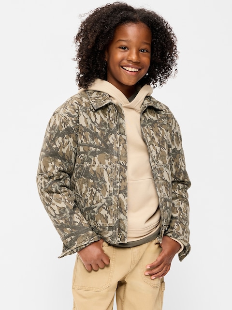 Loose Canvas Barn Jacket for Boys