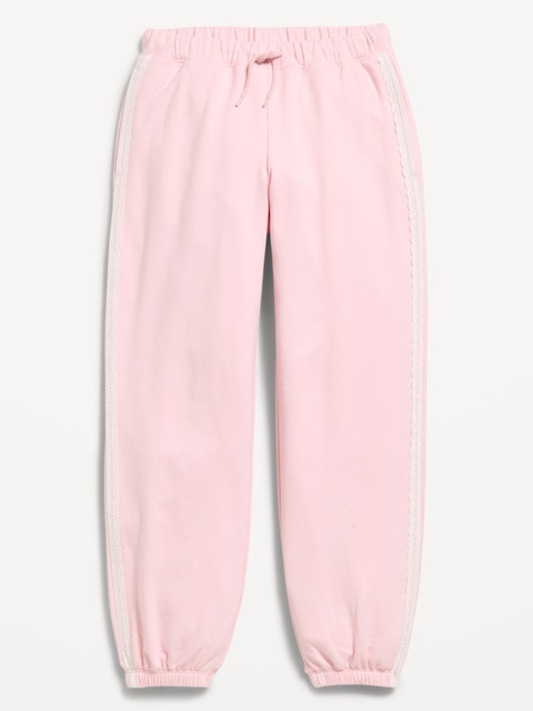 PANTALON DE JOGGING RÉTRO À TAILLE HAUTE POUR FILLE