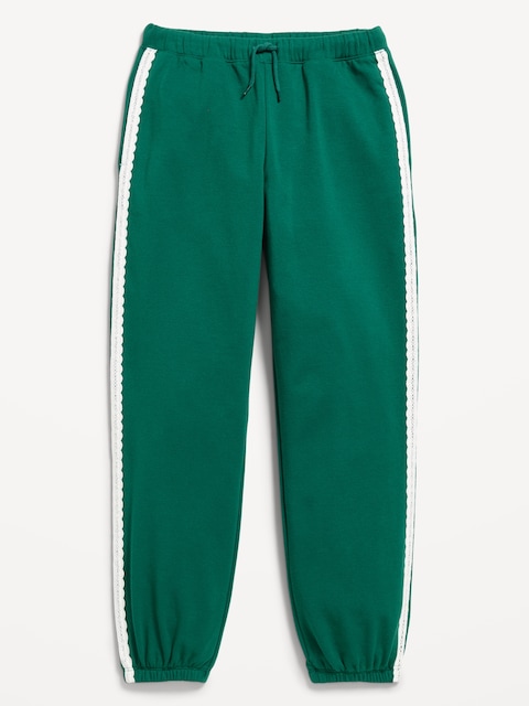 PANTALON DE JOGGING RÉTRO À TAILLE HAUTE POUR FILLE