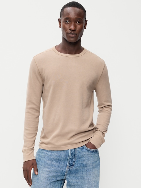 Crew-Neck Waffle T-Shirt