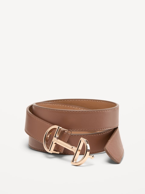 CEINTURE À BOUCLE EN FORME DE MORS POUR FEMME