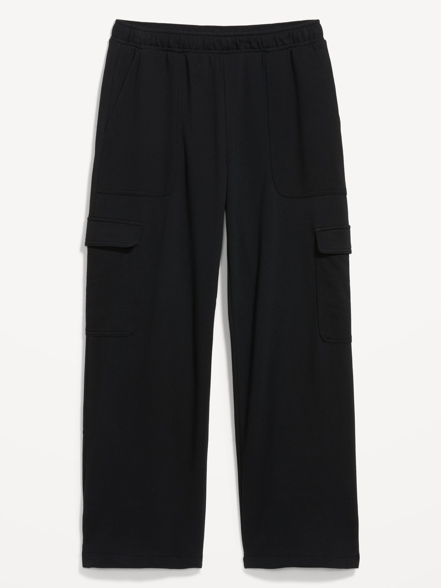 High-Waisted SoComfy Wide-Leg Cargo Sweatpants