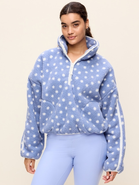 Loose Sherpa Half-Zip Pullover