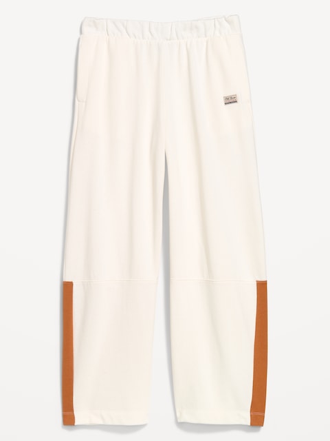 PANTALON COUPE BARIL PURCONFORT EN COTON OUATÉ À TAILLE MI-BASSE