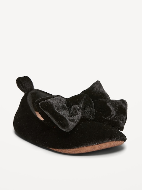 BALLERINES À BOUCLE EN VELOURS POUR BÉBÉ