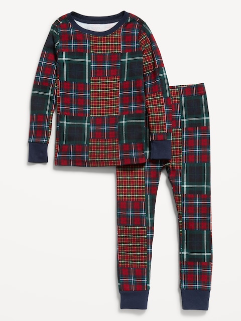 Printed Snug-Fit 100% Cotton Pajama Set for Toddler & Baby