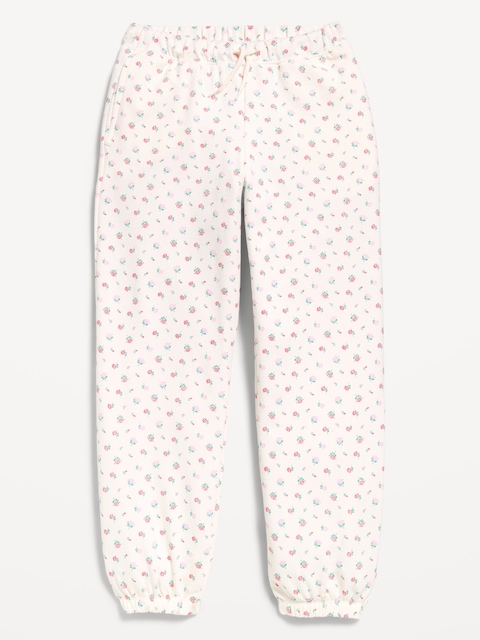 PANTALON DE JOGGING RÉTRO À TAILLE HAUTE POUR FILLE