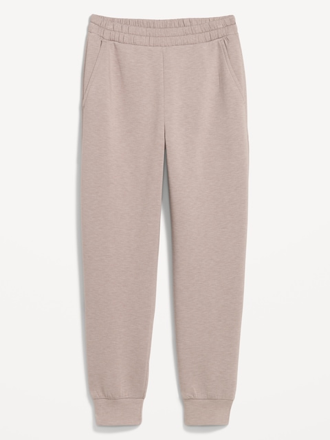 PANTALON DE JOGGING À TAILLE HAUTE EN MOLLETON RAFFINÉ